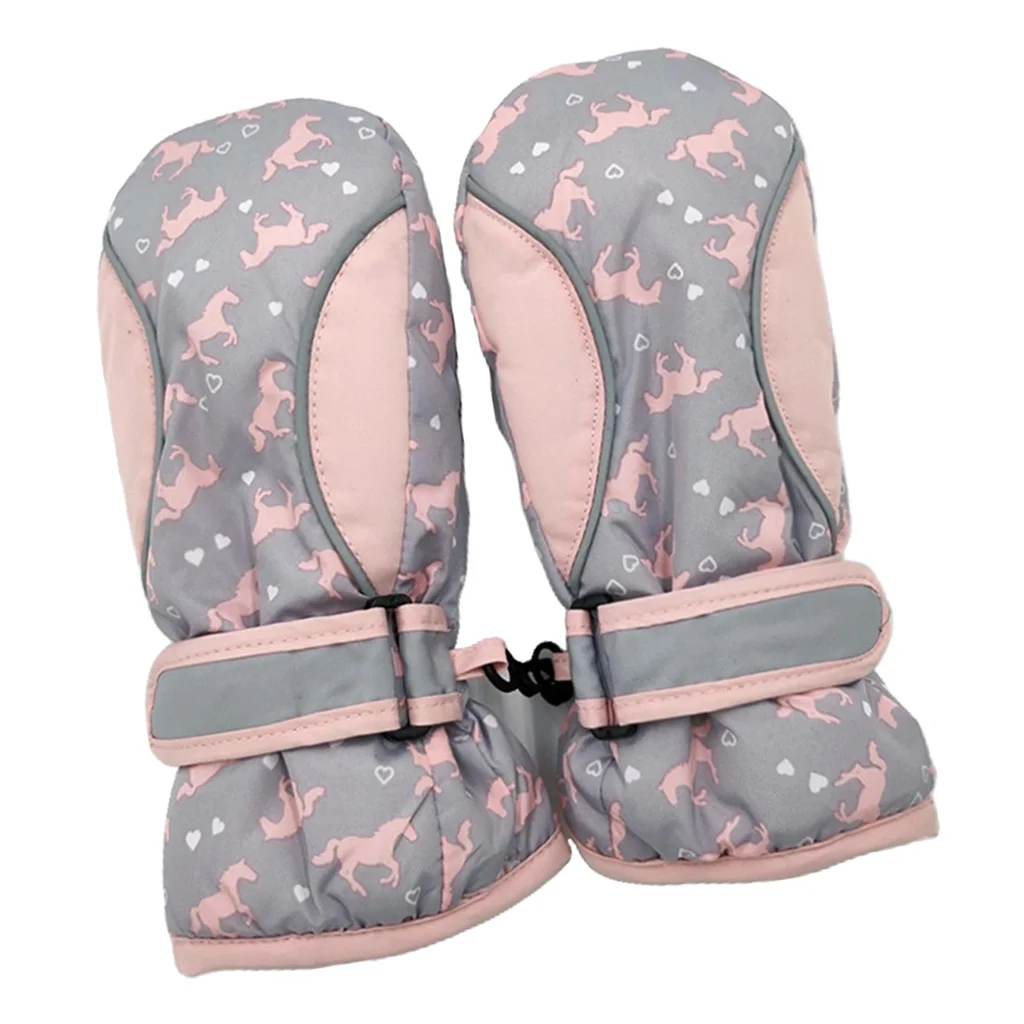 Ski Gloves Winter Warm Waterproof Snow Gloves Mittens Mitts for Mens Womens Ladies and Kids Skiing Snowboarding