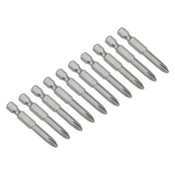 

uxcell Phillips Bits 10pcs 1/4 Inch Hex Shank Magnetic Cross 6PH2 Screwdriver Bit Set 50mm Length S2 Screw Driver Kit Tools