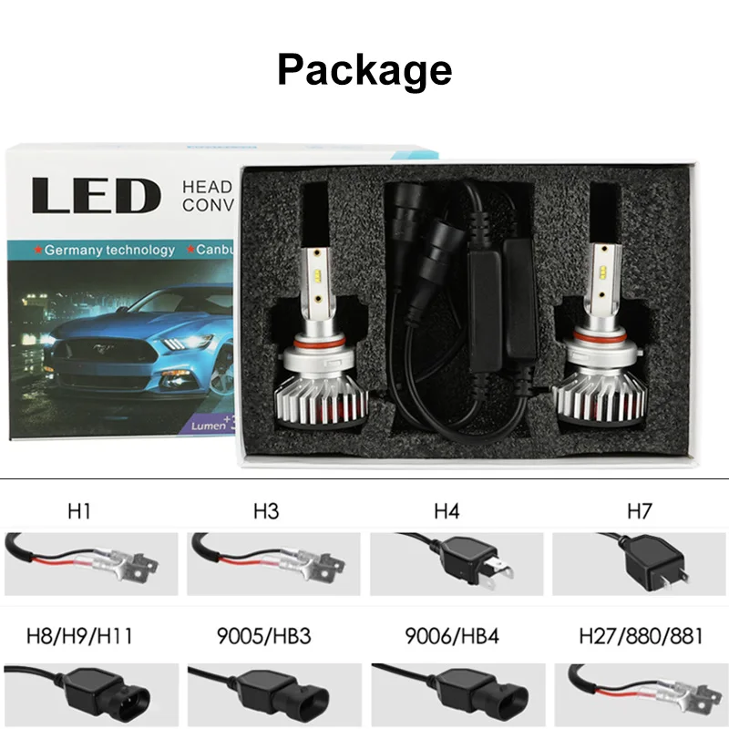 Kit Full Led monoled 6500k canbus lampade per H11 NISSAN QASHQAI J11  RESTYLING