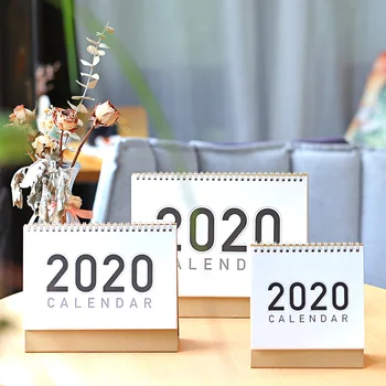 

2020 Simple Coil Series Desk Calendar Creative DIY Memo Pad Agenda Organizer Schedule Planner 2019.08~2020.12