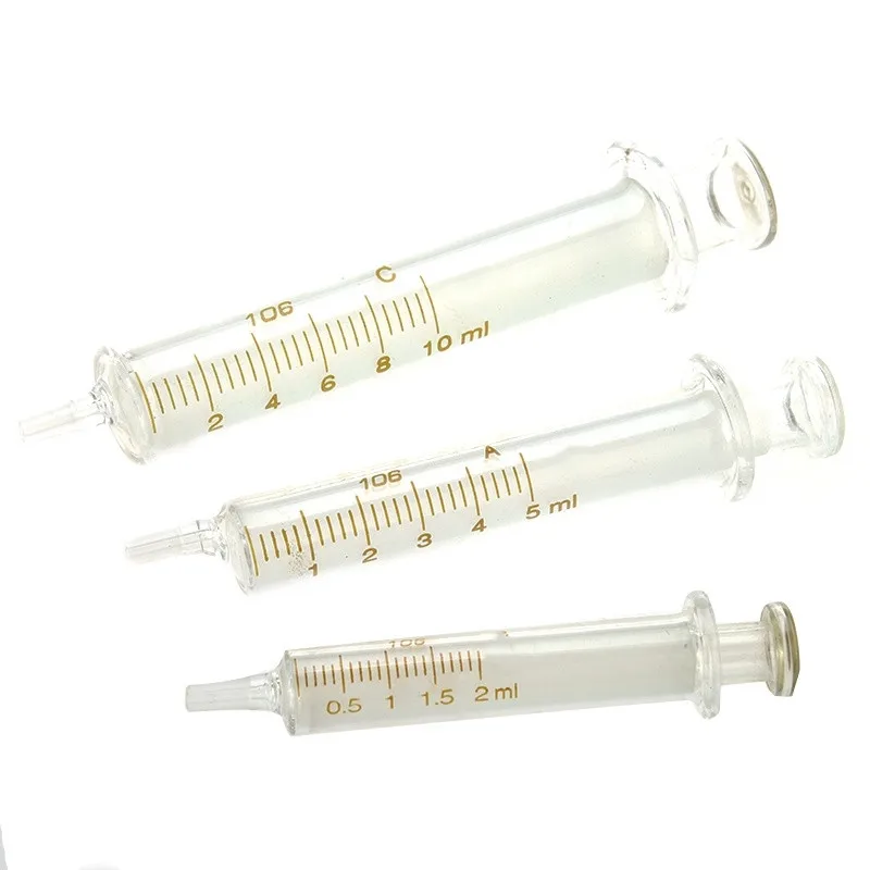 

2/5/10ml Glass Syringe Glass Injector Syringe