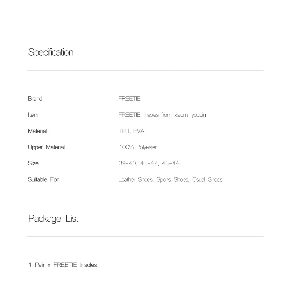 Xiaomi FREETIE EVA амортизационные спортивные стельки удобные высокие эластичные стельки дышащие пот стельки для спортивной повседневной носки