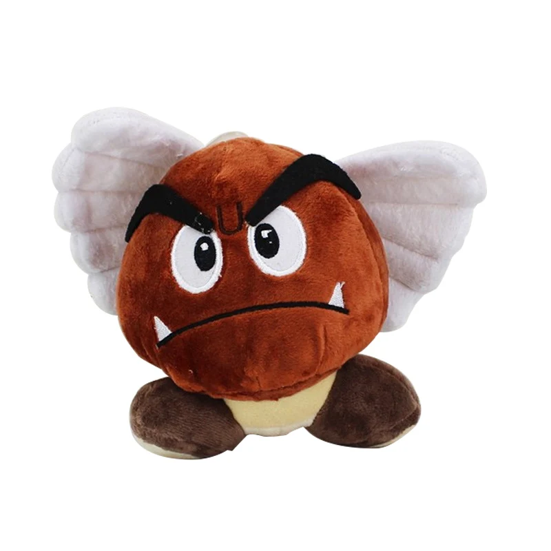12CM wing goonba Супер Марио Йоши Гумба застенчивый парень Toadette Diddy Kong бомба Пиранья гриб Nabbit Koopa черепаха гусеница осьминог плюшевые игрушки - Цвет: 12CM wing goonba