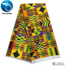 LIULANZHI африканская атласная ткань Африканский Принт Стиль 5 ярдов платье швейная ткань ИМИТИРОВАННАЯ атласная ML24LL20-29