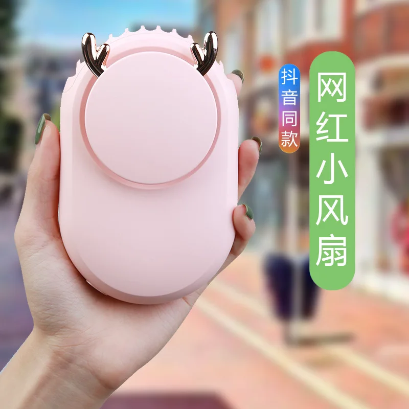 

Hands-Free Neck USB Fan USB Rechargeable Mini Air Cooler Summer Portable