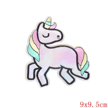 

1PCS Badges Cartoon Unicon Eye Iron Patches For Clothing Cute Sewing Embroidery Heart Patch for Stickers On Clothes Kid Applique
