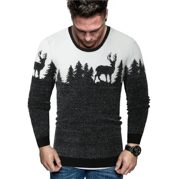 

MarKyi 2020 new sweater men brand christmas pullover sweater winter privathinker wool men korean long sleeve