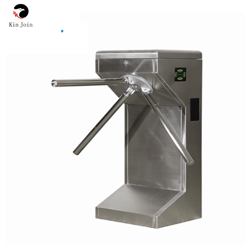 US $589.00 Turnstile Atuo Gate stainless steel waist high tripod turnstile gate for pedestrian access control with LED indicator