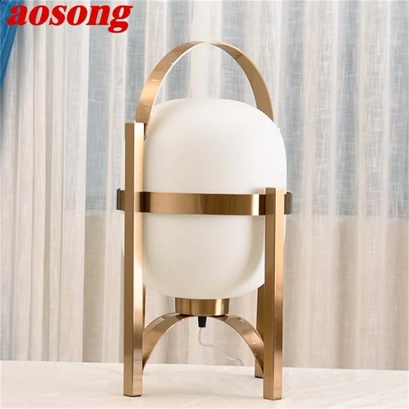 

AOSONG Modern Creative Nordic Table Lamp LED Desk Lighting Decorative for Home Bedroom Living Room