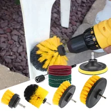 10 шт. электрическая щетка насадка в виде щетки Чистая для ванной поверхности Ванна плитка для ванной решетки Беспроводной Мощный жесткий очищающий набор