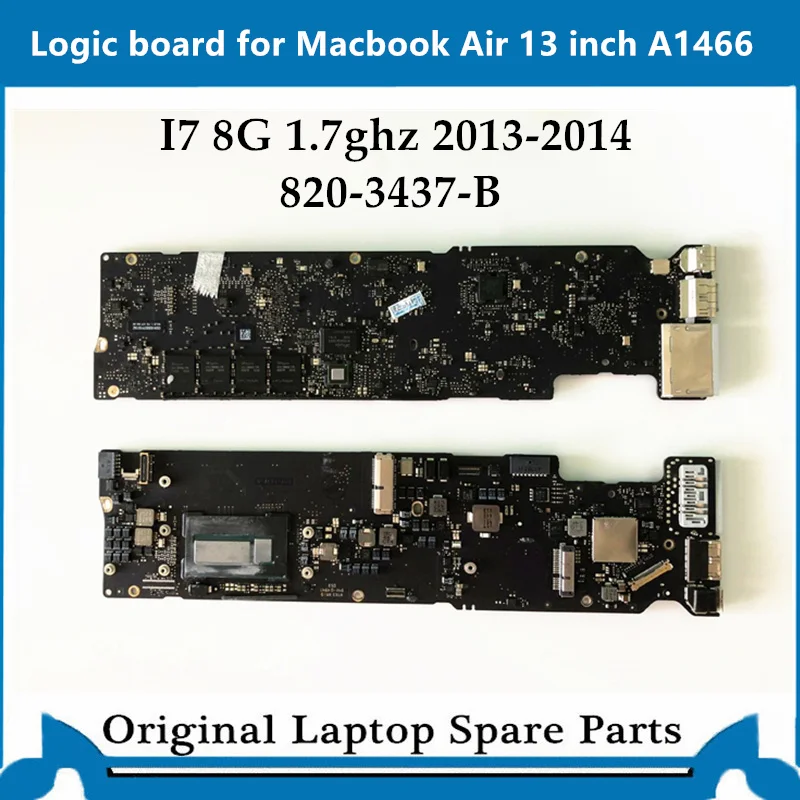 Оригинальная материнская плата для Macbook Air A1466 материнская плата 820-3437-B основная плата i7 8G 1,7 ghz 2013- протестирована