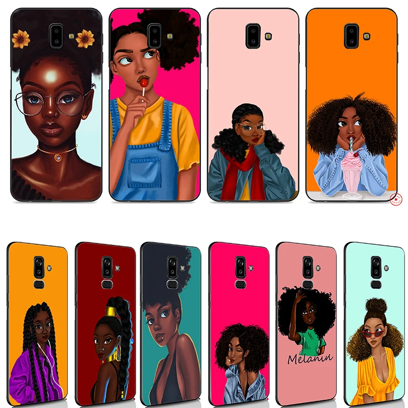 Black Girl Magic Melanin Soft Case for Samsung Galaxy J8 J7 Duo J6 J4 Plus Prime 2018 TPU Silicone |