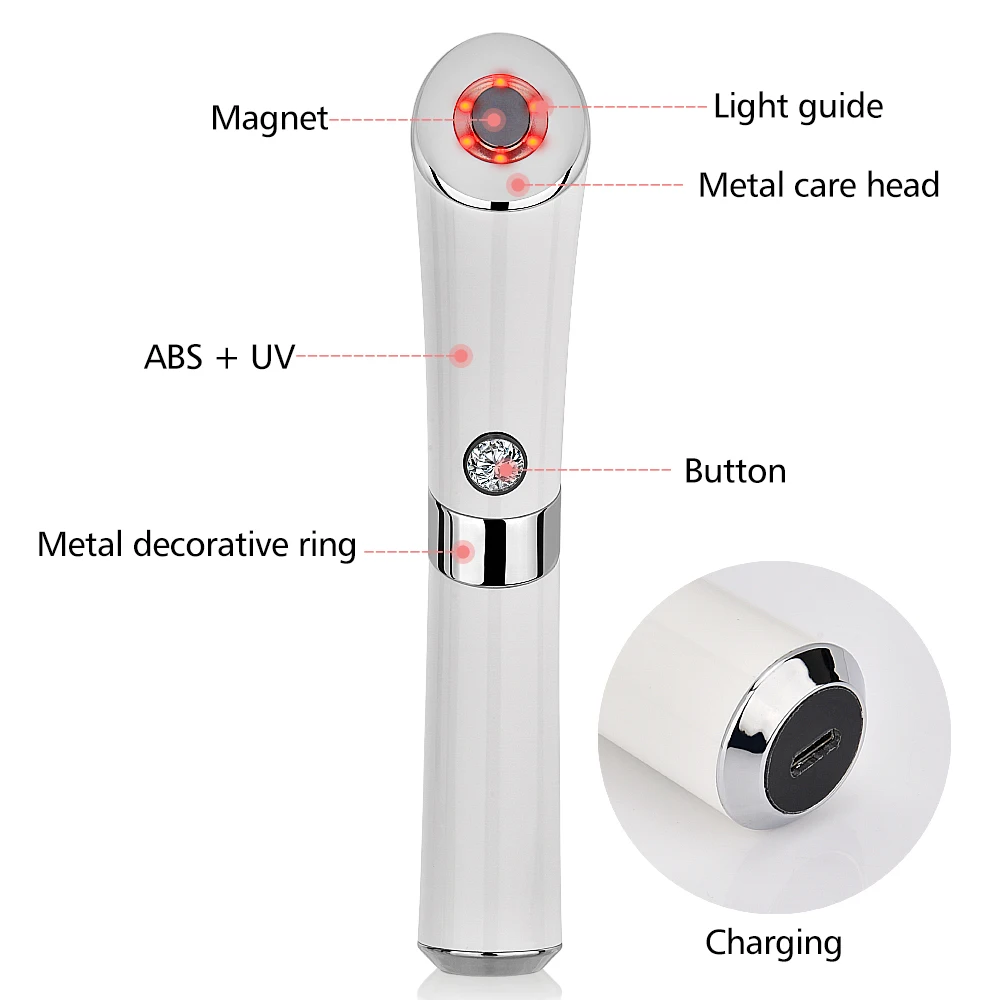 Ultrasonic Magnetic Eye Ion Massager Anti Wrinkle Machine Skin Tightening Rejuvenation Anti Aging D
