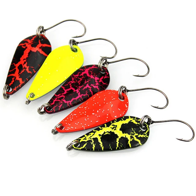 X-Fin 3cm 3g Fishing Tackle Metal Spoon Lure Sharp Hook Hard Sequins Lure  Artificial Bait