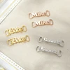 Custom Name Shoe-buckle Personalized Stainless Steel Nameplate Buckie Gold Silver Color Charm Shoe Accessories Fashion Jewelry ► Photo 2/6