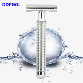 

DDPGGL Safety Razor Men's Double Edge Razor Classic Shaving Razor Zinc Alloy Head Manual Shaver For Women Hair Removal