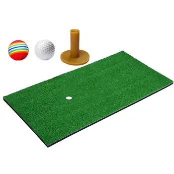 

1 Set Golf Practice Mat Indoor Realistic Turf Swing Mat Golf Training Aids Home Sports Supplies for Home Room