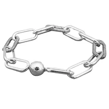 Новинка, 925 пробы, серебряный браслет со змеиным узором, цепочка, Круговая застежка, браслеты, браслет, подходит для женщин, бусины, шарм, сделай сам, ювелирное изделие