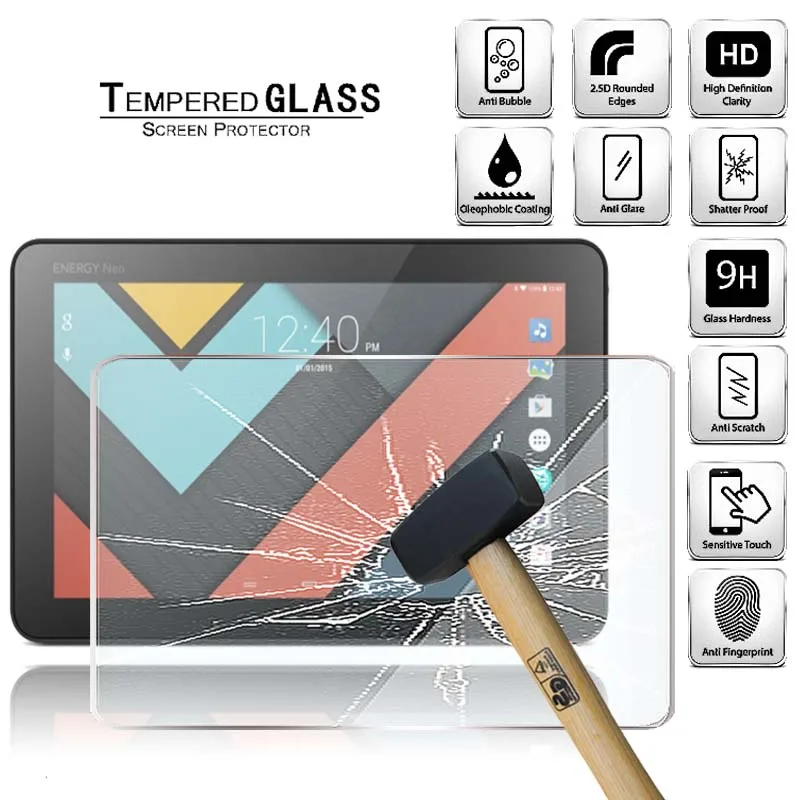 

Tempered Glass Screen Protector Cover for Energy Sistem Tablet Neo 9 Full Screen Coverage Explosion-Proof Anti-Scratch Screen