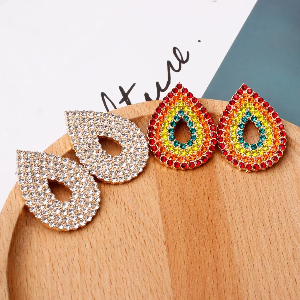 

Zircon Drop Earrings for Women Fashion Trendy Charms Statement Elegant Luxury Stud Earring Jewelry Gift for Girls