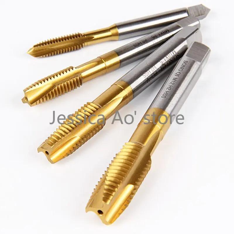 M2-20 6542 HSS Titanium plated tap special for stainless steel screw tapping metal screw tools machine tip tap spiral groove tap ving ac220v 40mm plastic powerful hot air roofer welder machine special for thicker tarpaulins banners and roofing 1 hot air gun