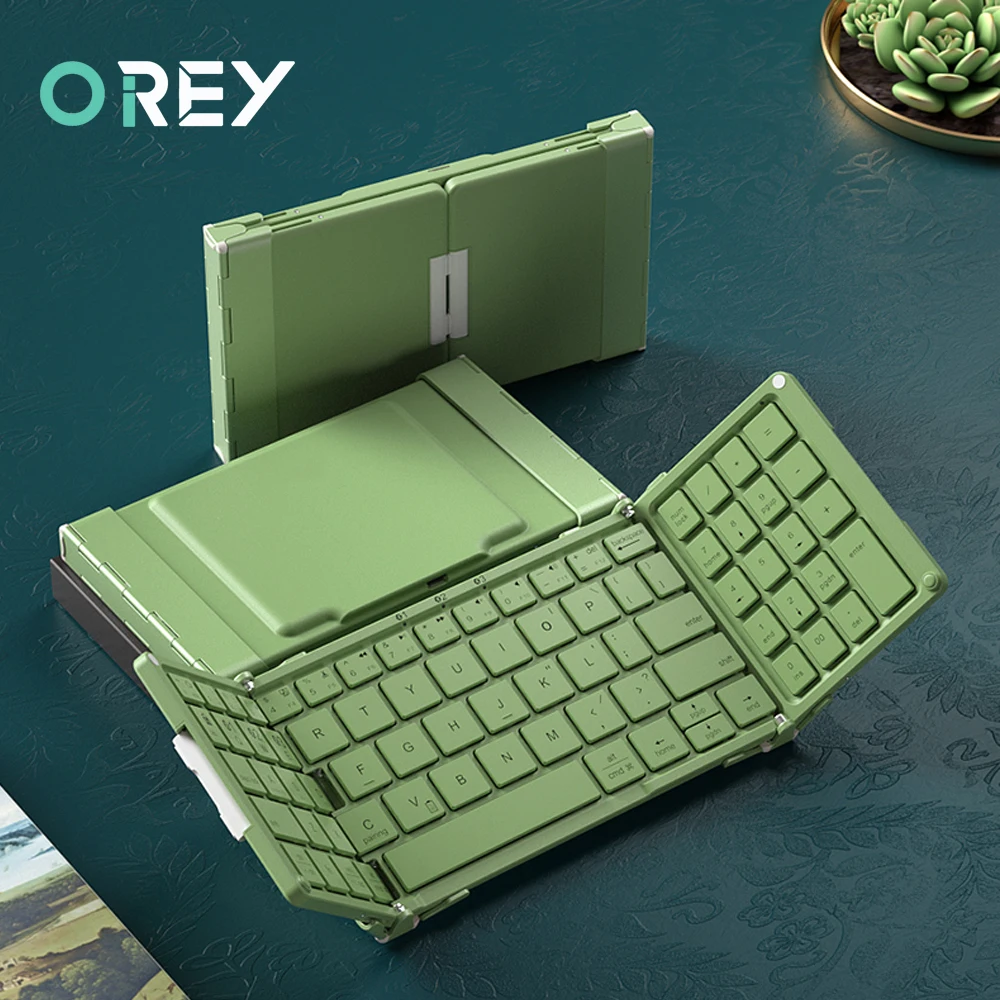 

Folding Bluetooth-compatible Keyboard For Macbook iPad Tablet Rechargeable Foldable Mini Wireless Keyboard Keypad For PC Gamer
