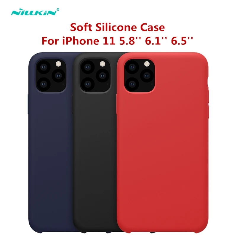 NILLKIN для iPhone 11/iPhone 11 Pro Max силиконовый чехол мягкий жидкий ТПУ защитный щит Apple 11Pro |