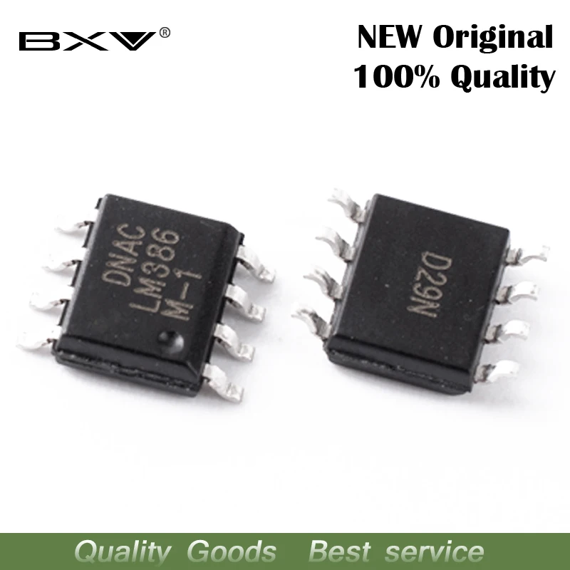 10 шт. LM386M-1 SOP8 LM386M SOP LM386 SMD низковольтный аудио усилитель мощности | Электронные