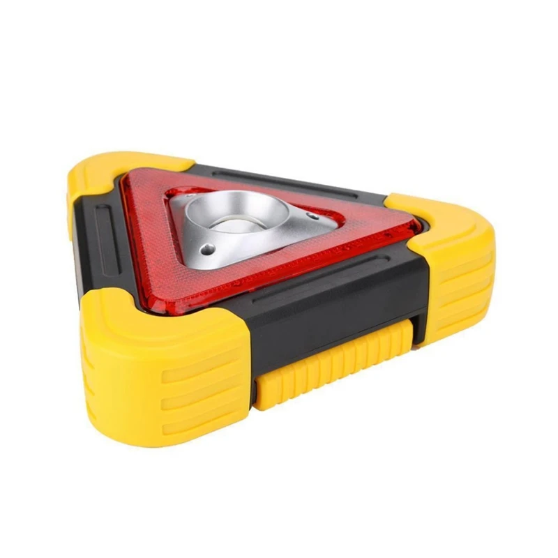 Hot XD-Multi-Function Solar Charging LED Work Light Triple-cornered Warning Emergency Light Portable Floodlight Spotlight Outdoo