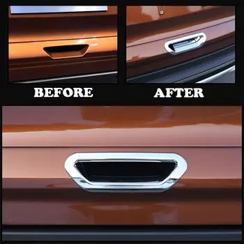 

Cover Handle Trim Door Handle Exterior Decor Silver ABS Anti Scratch 2013-2019 Driver Passenger Front Waterproof