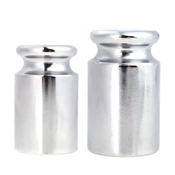 

HOT-2Pcs Chrome Plating Calibration Gram Scale Weight for Digital Scale Balance, Silvery White - Weight 1000G & Weight 500G
