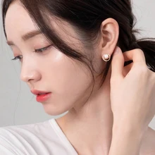 

2021 NEW Fashion Plated 925 Sterling Silver Earrings | Tiny Dot/Disc Stud Earrings Gold Stud Earrings for Women.