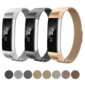 

Milanese loop strap for Fitbit Alta HR replacment band metal bracelet Stainless Steel Mesh wristband Magnetic Clasp