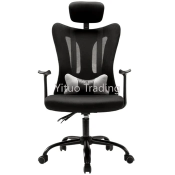 

Rotating Chair Backrest Chair Stool TO-305-W001 Simple Style Home Mesh PP Material Reclining Office Chair Foot Chair Steel
