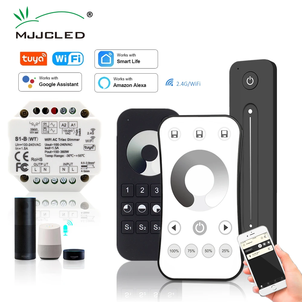 Светодиодный регулятор яркости Tuya Smart 2 4G с дистанционным управлением