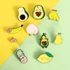 9 Pcs/Set Pin Lemon Banana Pin Avocado Pineapple Pear Peach BroochLapel Badge Cute Summer fruit Jewelry Gifts for children ► Photo 3/6