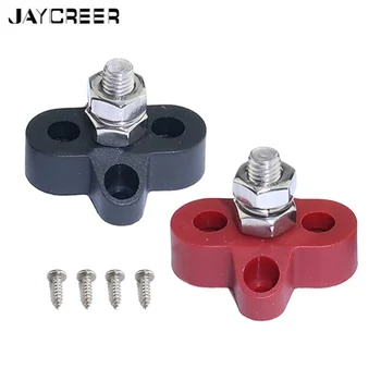

JayCreer M8 (5/16") Glass Fiber reinforced Nylon Base Dual Terminal Stud Power And Ground Junction Block