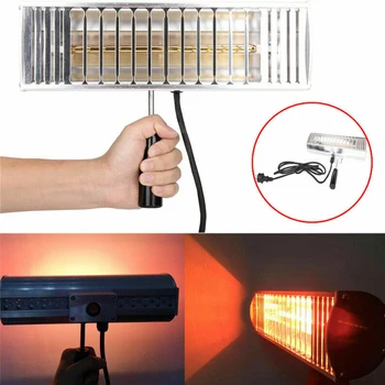 

1000W Baking Exhaust Handheld Car Body Light Wave Paint Curing Lamp Filter Portable Infrared Heating Drying Solar Film Repair
