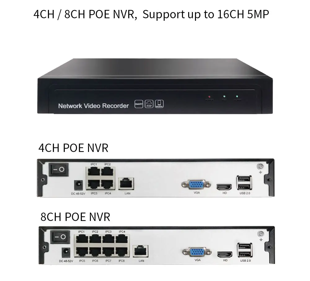5MP POE 8CH комплект видеонаблюдения 16CH NVR Сигнализация Движения наружная ip-камера POE H.265 NVR 8CH камера безопасности Система 5.0MP HDD