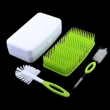 

Baby Bottle Drying Rack Drying Shelf Bottle Pacifier Dryer With Clean Brush