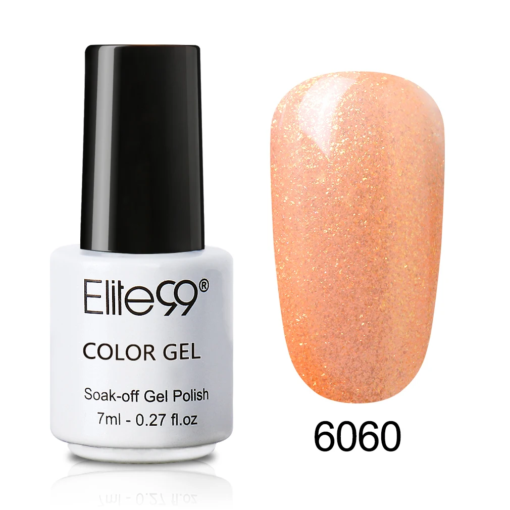6060 Elite99 7 мл Гель-лак one step УФ светодиодный био-Гели Soak Off Гель-лак для маникюра 3 в 1 нейл-арта Лаки Гибридный стойкий гель Краски - Цвет: 6060