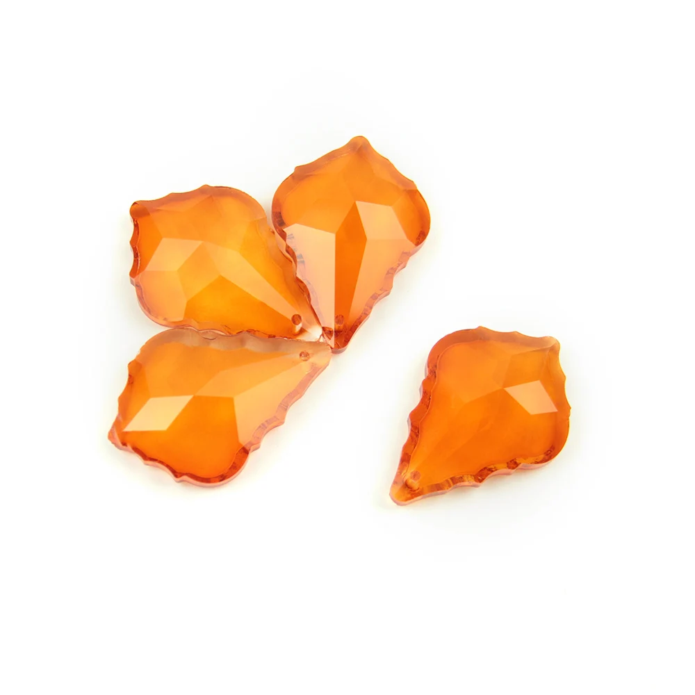 orange 63 мм все цвета стеклянная люстра часть Хрустальная Подвеска цепи для люстры Аксессуары для свадебного украшения - Цвет: orange