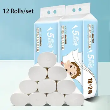 

Home Bath Paper Bath Toilet Roll Paper Toilet Paper White Toilet Paper Toilet Roll Tissue Roll 12 Pack 5Ply Paper Towels Tissue