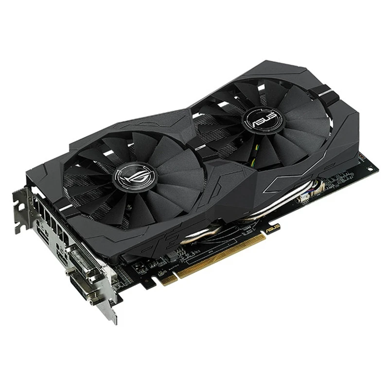 Видеокарта ASUS RX 570, 4 Гб, графический процессор AMD Radeon RX570, 4 Гб, игровые видеокарты PUBG, компьютер, игровой экран, карта 580 560 550 HDMI VGA DVI-3