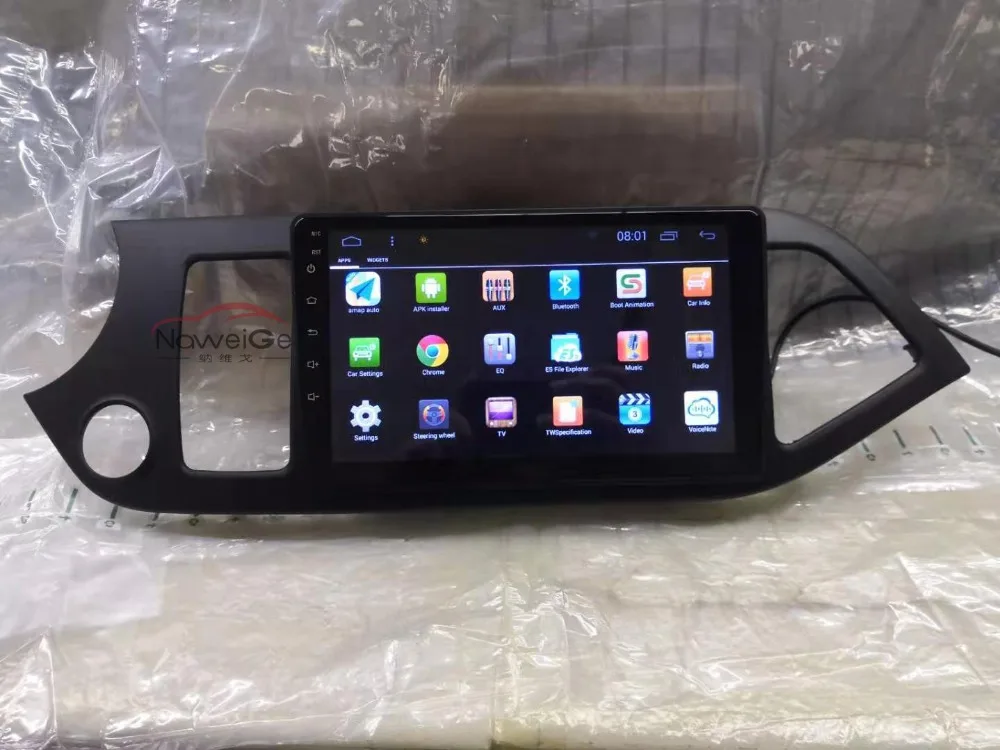 NaweiGe 9 дюймов Android автомобильный dvd для Kia Picanto/Morning 2011- автомобильный аудио gps Навигация стерео головное устройство центральный мультимедийный dvd