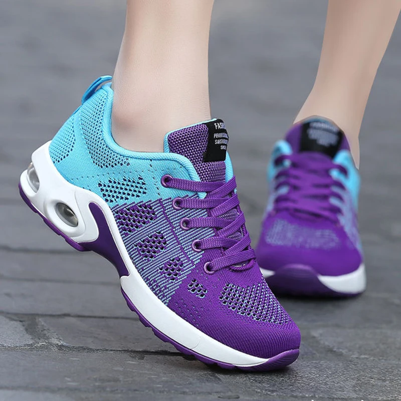 

2019 New Women Shoes Flats Fashion Casual Ladies Shoes Woman Lace-Up Mesh Breathable Female Sneakers Zapatillas Mujer