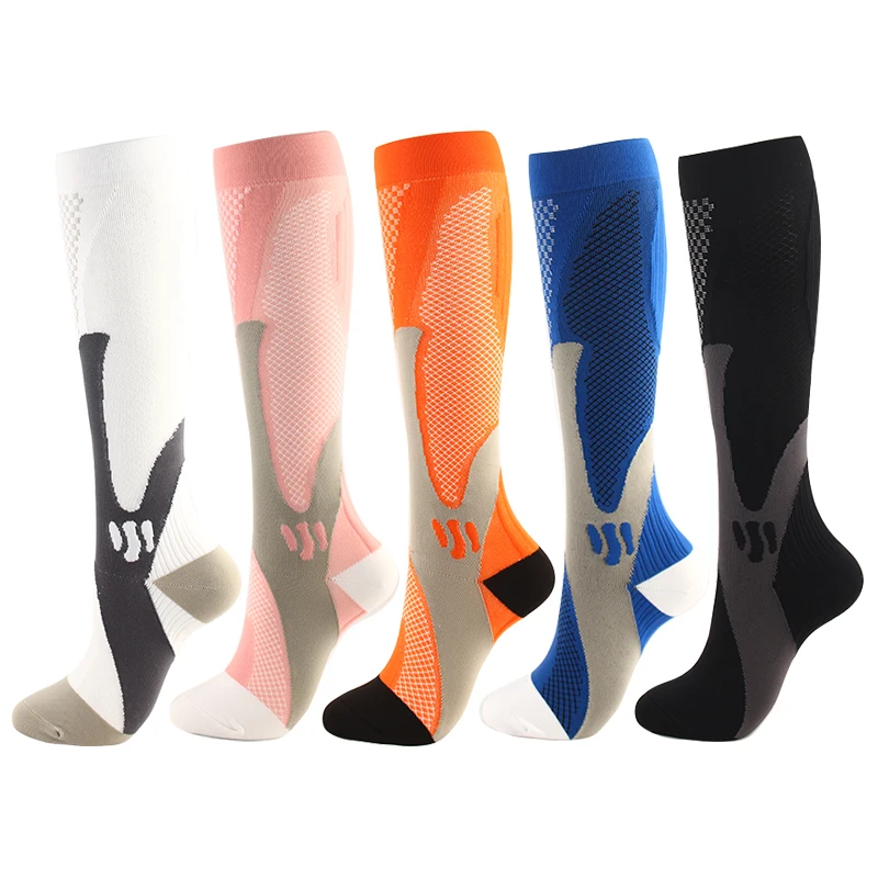 Men Women Compression Socks fit For Football 20-30 Mmhg Varicose Veins Socks Anti Fatigue Compression Fit For Sport
