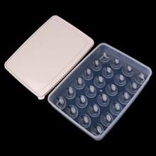 24 Сетки пластиковый ящик для яиц большой емкости контейнер для хранения еды на холодильник Органайзер 72XF