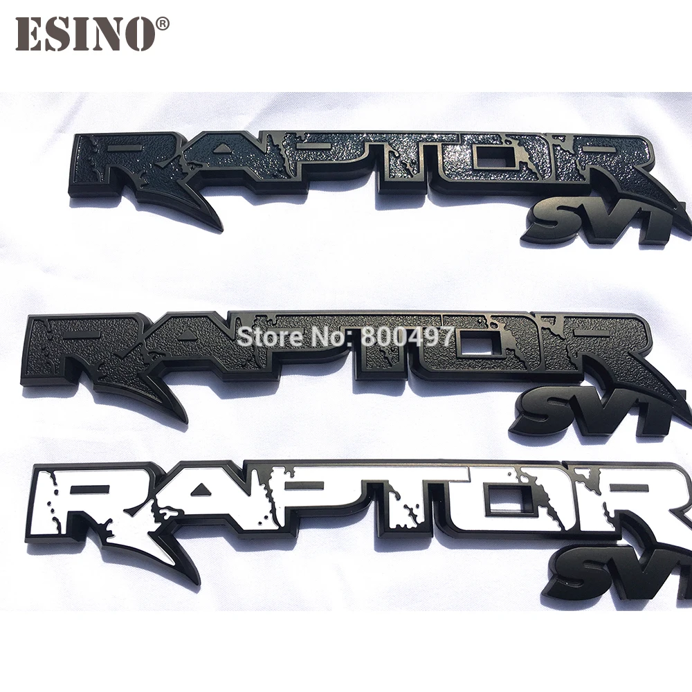 10 x новейший 3D автомобильный багажник ABS значок эмблема для Raptor SVT задние ворота аксессуары клей автомобильный стильный значок наклейка для Ford F150
