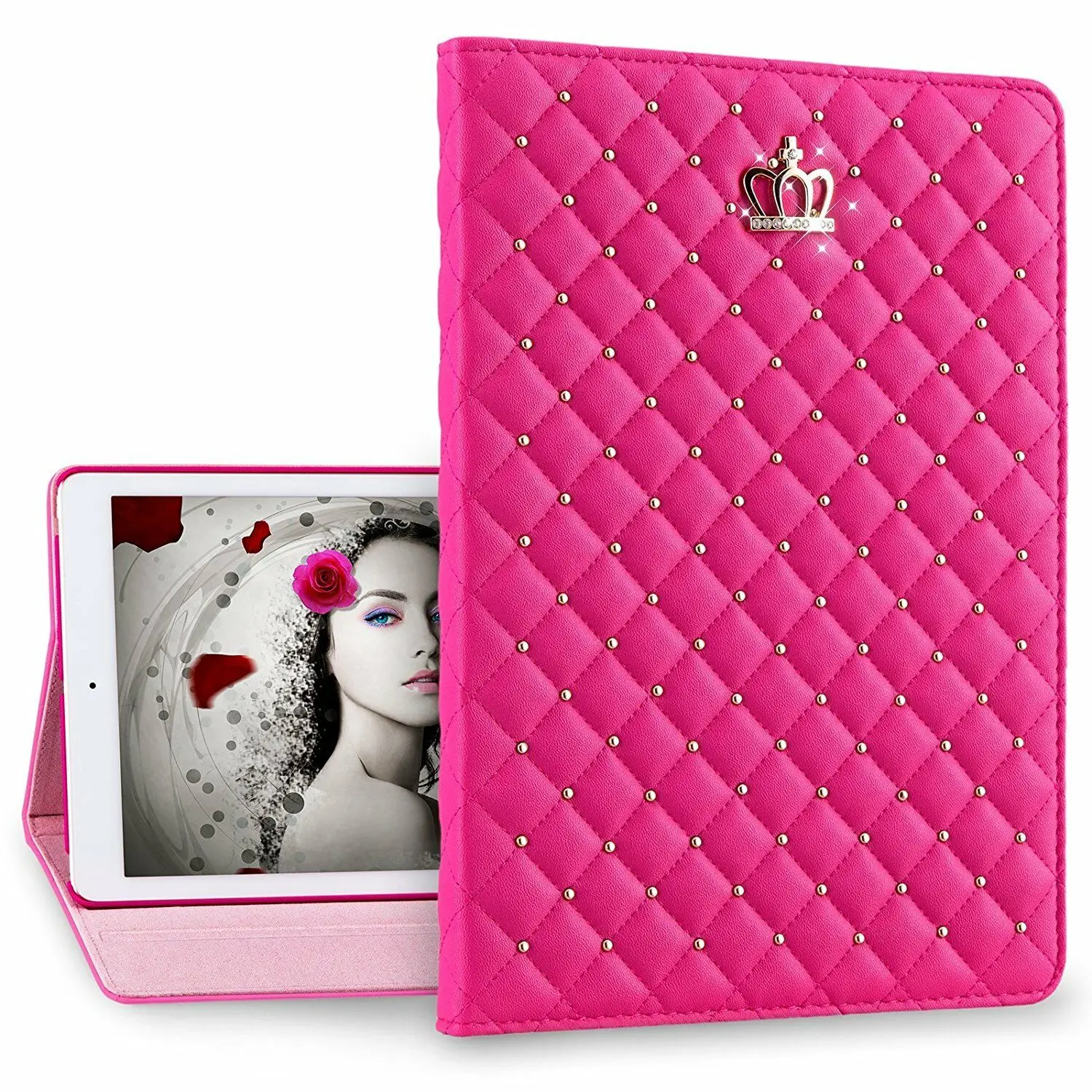 7," Роскошная корона Coque для iPad mini 2 3 Smart Case A1432 A1454 A1490 магнитная искусственная кожа для iPad mini 2 mini 3 Чехол-подставка